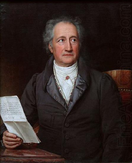 Joseph Karl Stieler Johann Wolfgang von Goethe at age 69 china oil painting image